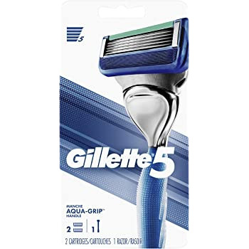 Gillette 5 strojek + 2ks hlavice