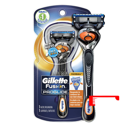 Gillette fusion proglide flexball holicí strojek s náhradní hlavicí celkem 1 ks