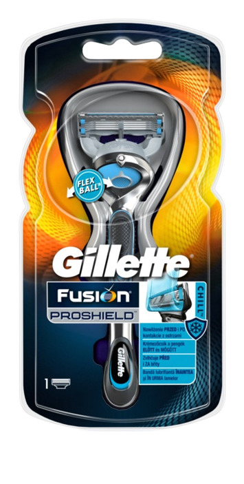 Gillette fusion proglide flexball proshield chill strojek s nh 2 ks