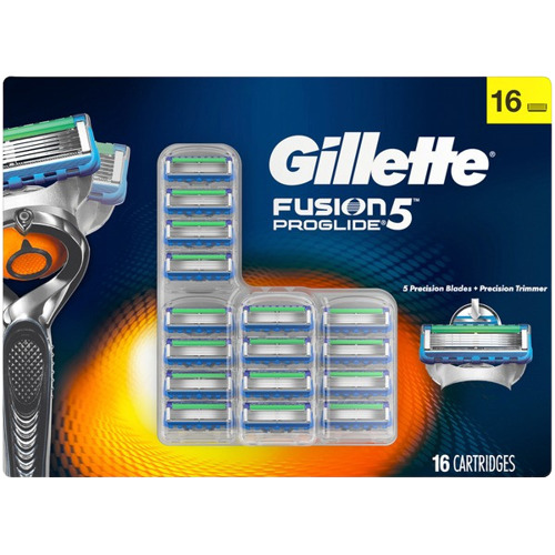 Gillette fusion proglide mega pack žiletky náhradní hlavice (16 kusů)