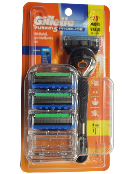 Gillette fusion proglide náhradní hlavice (6 ks)