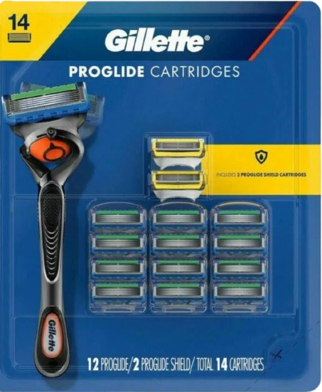 Gillette fusion proglide power žiletky náhradní hlavice (12+2 kusů)