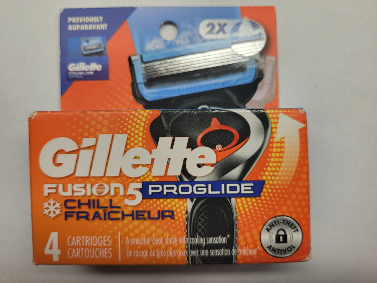 Gillette fusion proglide proshield chill náhradní hlavice (4 kusy)