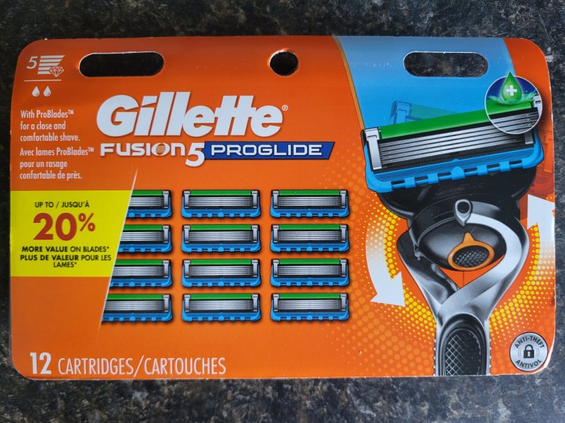 Gillette fusion5 proglide žiletky náhradní hlavice (12 kusů)