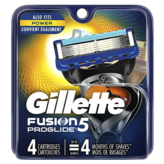 Gillette fusion proglide žiletky náhradní hlavice (4 kusy)
