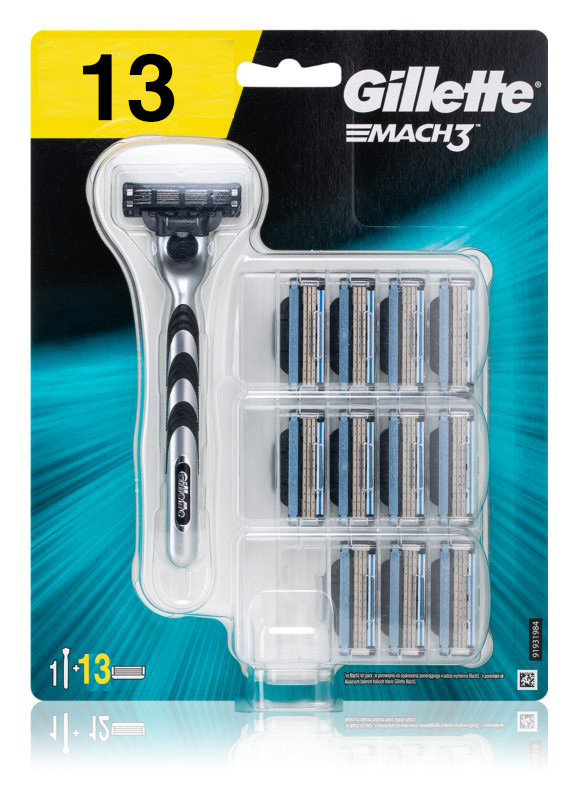 Gillette mach3 náhradní hlavice 13ks