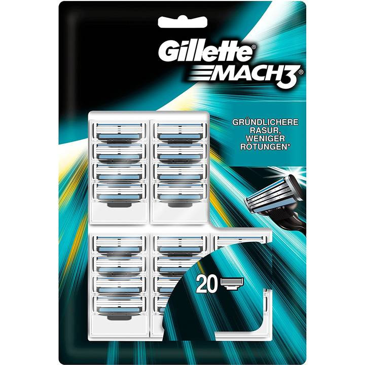 Gillette mach3 náhradní hlavice (20 ks v balení)