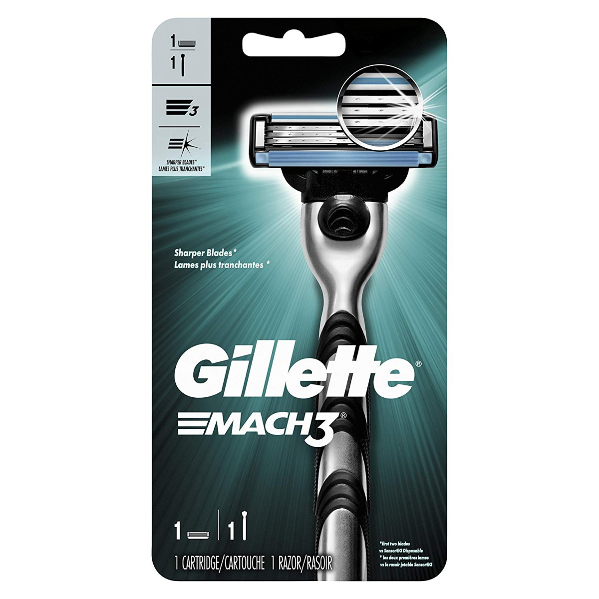 Gillette mach3 strojek  2 náhradní hlavice