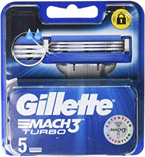Gillette mach3 turbo náhradní pánské hlavice 5 ks