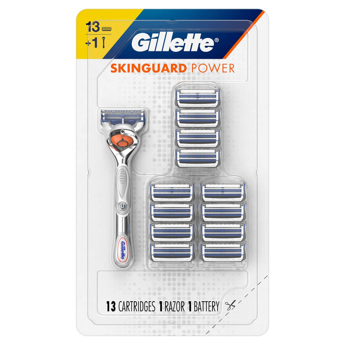 Gillette skinguard náhradní hlavice a strojek (13 ks)