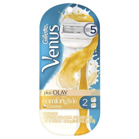 Gillette venus comfortglide vanilla strojek celkem 2 hlavice