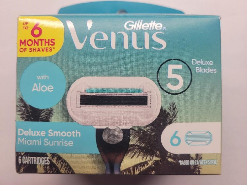 Gillette venus miami sunrise deluxe smooth náhradní hlavice (6ks v balení)