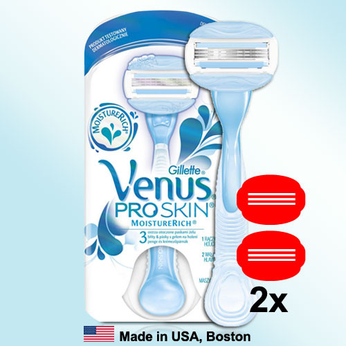 Gillette venus proskin moisturerich strojek a 2 žiletky