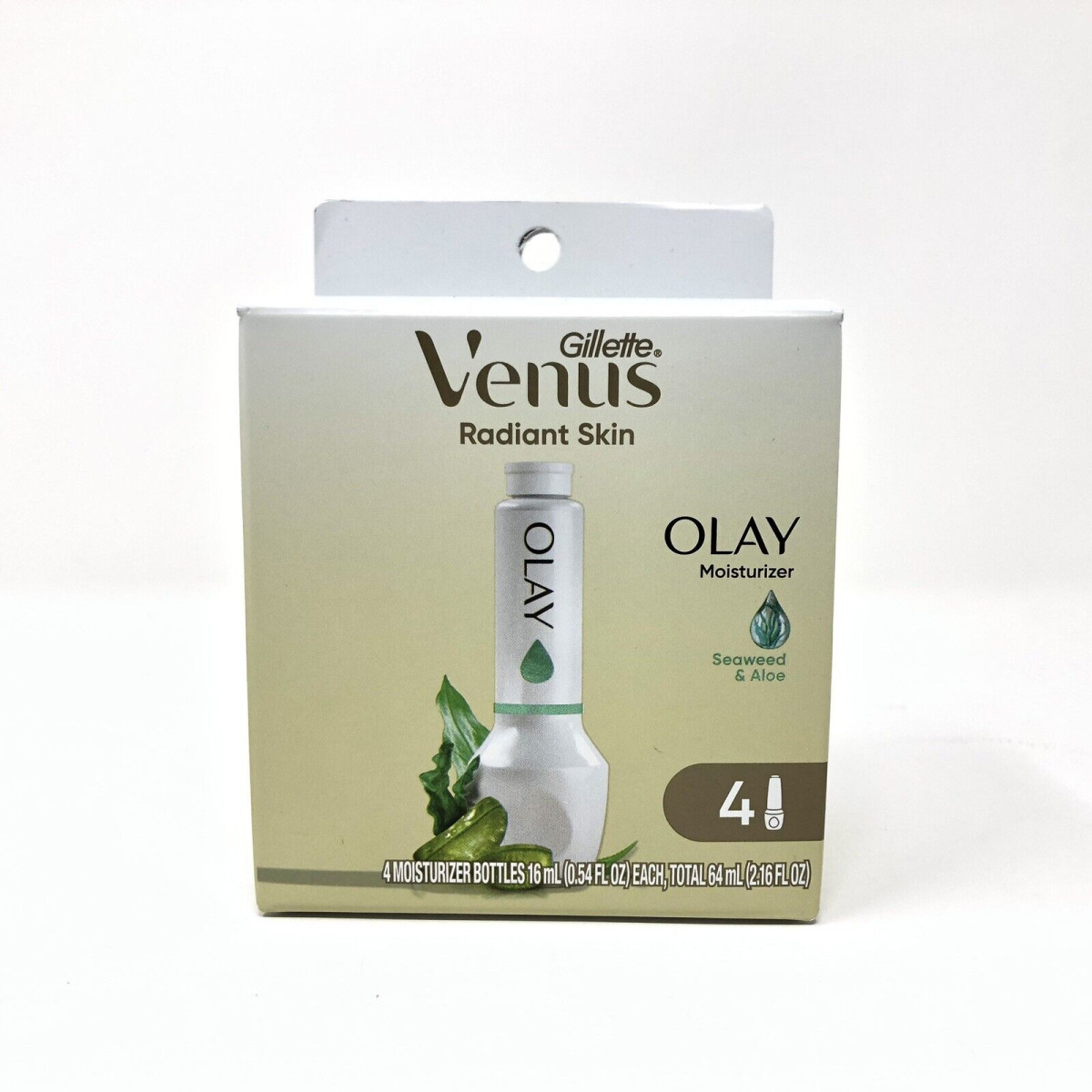 Gillette venus radiant skin olay moisturizer seaweed aloe 4 kusy napln