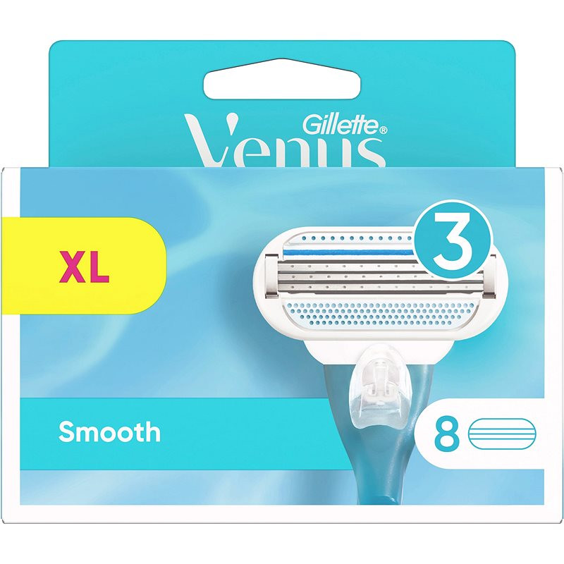 Gillette venus smooth, dámské náhradní hlavice, 8 ks