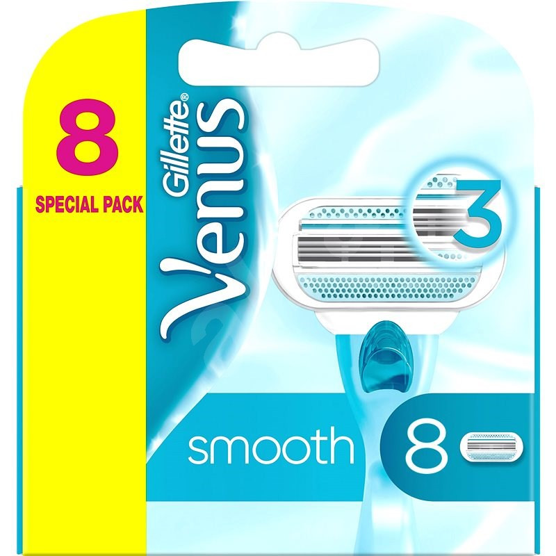 Gillette venus smooth žiletky náhradní hlavice (8 ks)