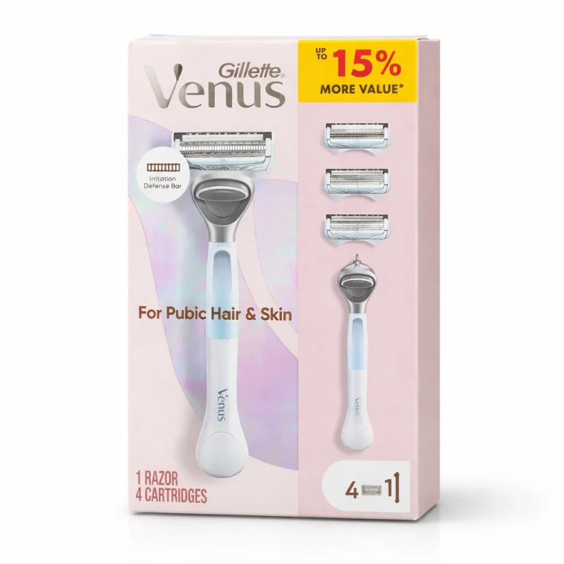 Gillette venus satin strojek pro intimní pubicke ochlupeni 4 ziletky