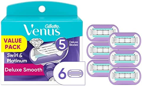 Gillette venus swirl platinum náhradní hlavice 6 ks