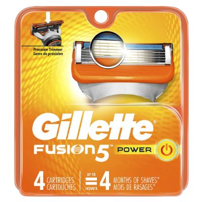 Gillette fusion power žiletky náhradní hlavice (4 ks v balení)