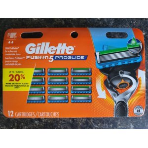 Gillette fusion5 proglide žiletky náhradní hlavice (12 kusů)