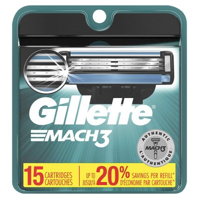Gillette mach3 náhradní pánské hlavice 15 ks