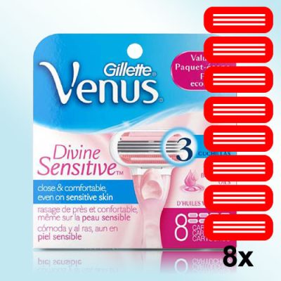 Gillette venus divine sensitive žiletky náhradní hlavice (8 ks)