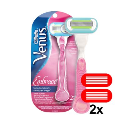 Gillette venus embrace pink strojek + 2 hlavice