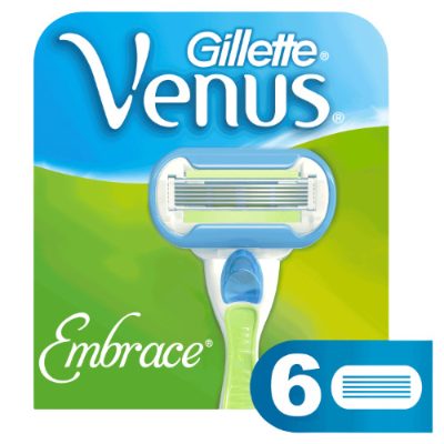 Gillette venus embrace žiletky náhradní hlavice (6ks v balení)